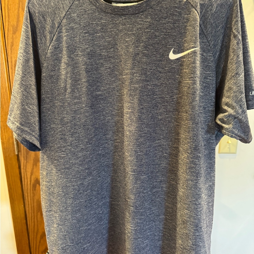 Nike Men's Blue Swim Shirt